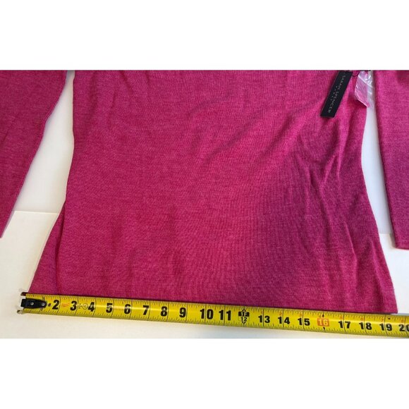 Sarah Spencer Women's Pink 100% Merino Wool Scoop Neck Sweater Size 2X - Picture 8 of 11